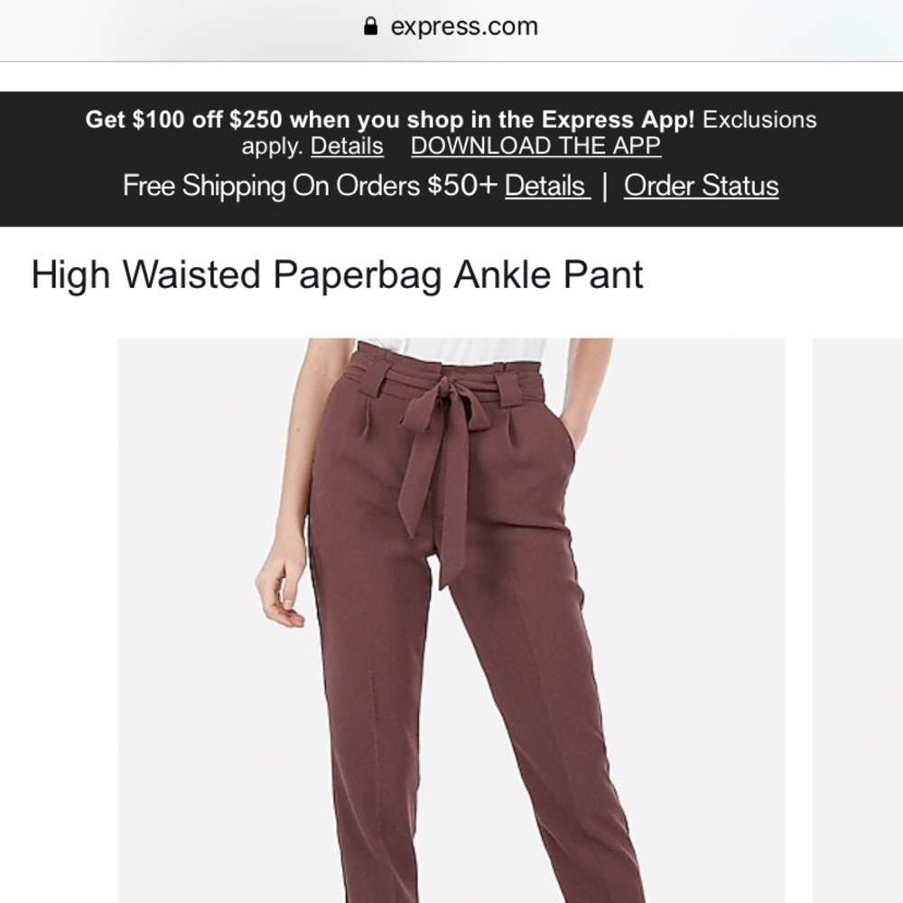 NWT women’s dress pants Express size 6
